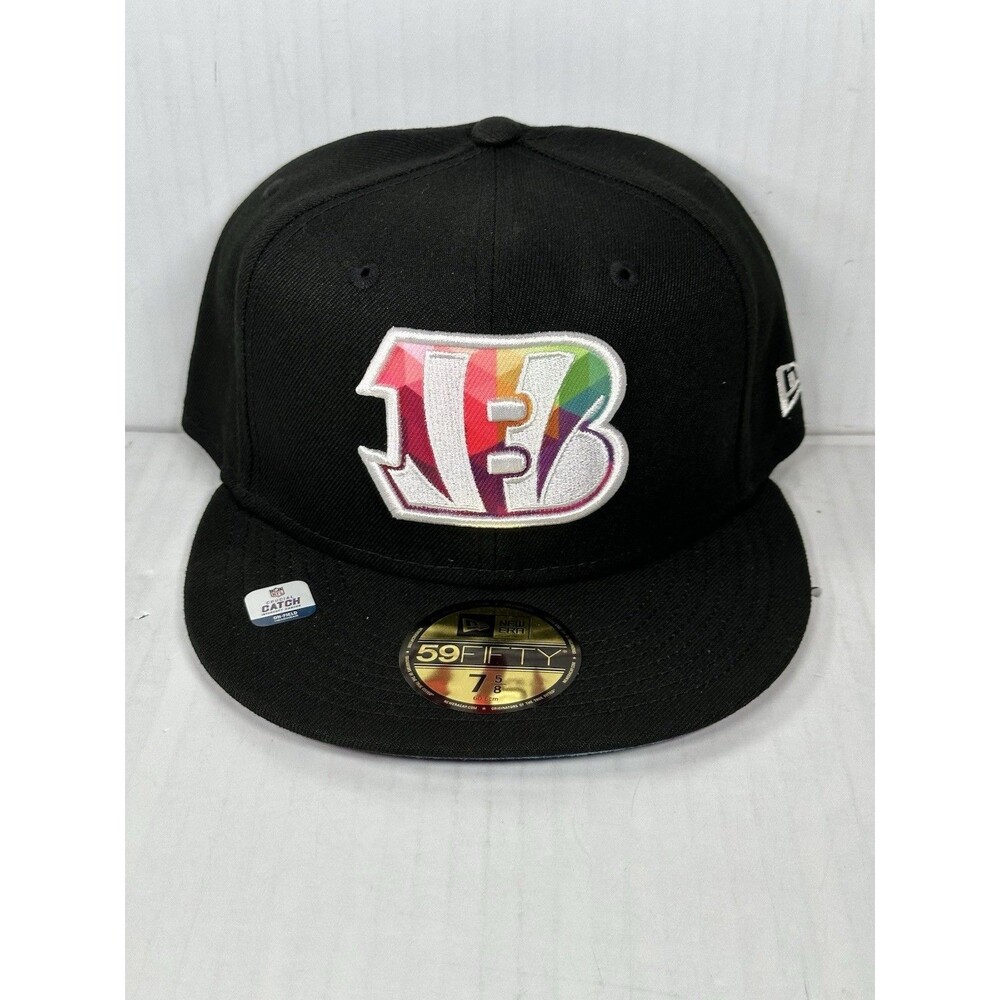 Size 7 5/8 New Era Cincinnati Bengals 2023 Crucial Catch 59FIFTY Fitted Hat Cap